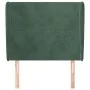 Headboard with dark green velvet ears 83x23x118/128 cm by , Headboards and footboards - Ref: Foro24-3117709, Price: 84,52 €, ...