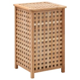 Cesto para ropa sucia madera maciza de nogal 39x39x65 cm de vidaXL, Cestas para ropa - Ref: Foro24-247603, Precio: 92,75 €, D...