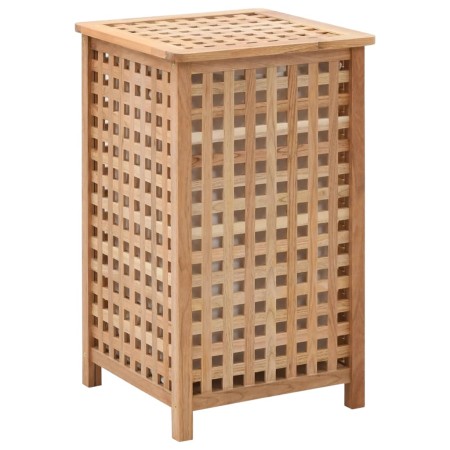 Schmutzwäschekorb aus massivem Walnussholz 39x39x65 cm von vidaXL, Wäschekörbe - Ref: Foro24-247603, Preis: 92,75 €, Rabatt: %