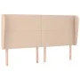 Kopfteil mit Ohren, Cappuccino-Kunstleder, 203 x 23 x 118/128 cm von , Kopf- und Fußteile - Ref: Foro24-3117789, Preis: 125,6...