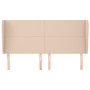 Kopfteil mit Ohren, Cappuccino-Kunstleder, 203 x 23 x 118/128 cm von , Kopf- und Fußteile - Ref: Foro24-3117789, Preis: 130,5...