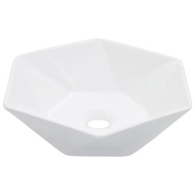 Lavabo 41x36,5x12 cm cerámica blanco