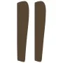 Headboard with dark brown fabric ears 203x23x118/128 cm by , Headboards and footboards - Ref: Foro24-3118121, Price: 127,87 €...