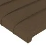 Headboard with dark brown fabric ears 203x23x118/128 cm by , Headboards and footboards - Ref: Foro24-3118121, Price: 127,87 €...