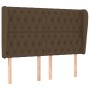Headboard with dark brown fabric ears 163x23x118/128 cm by , Headboards and footboards - Ref: Foro24-3118301, Price: 165,90 €...