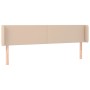 Cappuccino synthetic leather headboard 163x16x78/88 cm by , Headboards and footboards - Ref: Foro24-3118589, Price: 63,31 €, ...