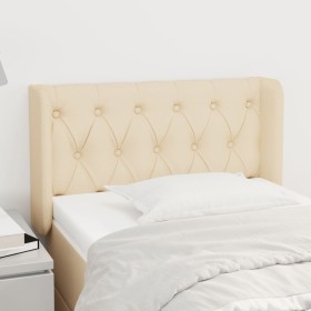Cream fabric headboard 83x16x78/88 cm by , Headboards and footboards - Ref: Foro24-3119083, Price: 51,35 €, Discount: %