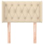 Cream fabric headboard 83x16x78/88 cm by , Headboards and footboards - Ref: Foro24-3119083, Price: 51,35 €, Discount: %