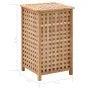 Cesto para ropa sucia madera maciza de nogal 39x39x65 cm de vidaXL, Cestas para ropa - Ref: Foro24-247603, Precio: 94,74 €, D...