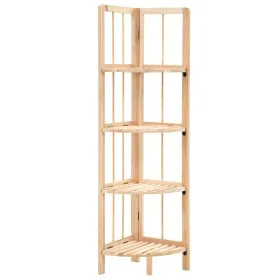 Cedar wood corner shelf 27x27x110 cm by vidaXL, Bookcases and shelves - Ref: Foro24-246435, Price: 39,76 €, Discount: %