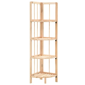 Eckregal aus Zedernholz 27x27x110 cm von vidaXL, Bücherregale und Regale - Ref: Foro24-246435, Preis: 37,55 €, Rabatt: %