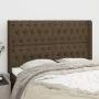 Cabecero con orejas de tela marrón oscuro 163x16x118/128 cm de , Cabeceros y pies de cama - Ref: Foro24-3119925, Precio: 160,...