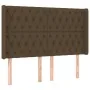 Kopfteil mit dunkelbraunen Stoffohren 163x16x118/128 cm von , Kopf- und Fußteile - Ref: Foro24-3119925, Preis: 159,67 €, Raba...