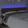 Headboard with LED in dark brown fabric 180x5x78/88 cm by , Headboards and footboards - Ref: Foro24-3121349, Price: 61,61 €, ...