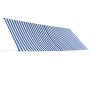 Einziehbare Markise 400x150 cm blau und weiß von vidaXL, Markisen - Ref: Foro24-143751, Preis: 96,21 €, Rabatt: %