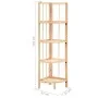 Cedar wood corner shelf 27x27x110 cm by vidaXL, Bookcases and shelves - Ref: Foro24-246435, Price: 39,76 €, Discount: %