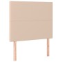 Headboard with LED lights cappuccino synthetic leather 90x5x118/128cm by , Headboards and footboards - Ref: Foro24-3122227, P...