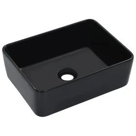 Lavabo 40x30x13 cm cerámica negro de vidaXL, Lavabos - Ref: Foro24-143920, Precio: 66,74 €, Descuento: %