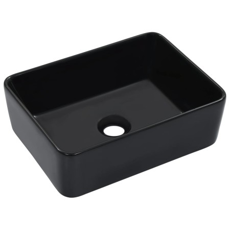 Waschbecken 40x30x13 cm aus schwarzer Keramik von vidaXL, Sinkt - Ref: Foro24-143920, Preis: 68,28 €, Rabatt: %