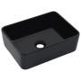 Waschbecken 40x30x13 cm aus schwarzer Keramik von vidaXL, Sinkt - Ref: Foro24-143920, Preis: 68,28 €, Rabatt: %