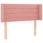 Pink velvet headboard with LED 103x16x78/88 cm by , Headboards and footboards - Ref: Foro24-3123417, Price: 57,67 €, Discount: %