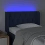Blue fabric LED headboard 83x16x78/88 cm by , Headboards and footboards - Ref: Foro24-3123552, Price: 55,43 €, Discount: %