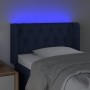 Kopfteil aus blauem Stoff mit LED 83x16x78/88 cm von , Kopf- und Fußteile - Ref: Foro24-3123552, Preis: 54,18 €, Rabatt: %