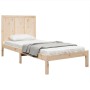 Estructura de cama sin colchón madera maciza de pino 100x200 cm