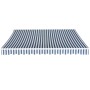 Manually operated folding awning 350 cm blue and white by vidaXL, Awnings - Ref: Foro24-275564, Price: 449,82 €, Discount: %