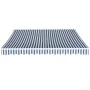 Toldo plegable de operación manual 350 cm azul y blanco de vidaXL, Toldos - Ref: Foro24-275564, Precio: 450,35 €, Descuento: %