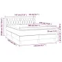 Box spring bed with cream fabric mattress 140x190 cm by , Beds and slatted bases - Ref: Foro24-3126482, Price: 436,13 €, Disc...
