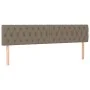 Box spring bed with taupe gray fabric mattress 200x200 cm by , Beds and slatted bases - Ref: Foro24-3126513, Price: 655,01 €,...