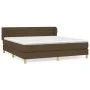 Boxspringbett mit dunkelbrauner Stoffmatratze 160x200 cm von , Betten und Lattenroste - Ref: Foro24-3126896, Preis: 487,45 €,...