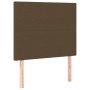 Box spring bed with dark brown fabric mattress 90x200 cm by , Beds and slatted bases - Ref: Foro24-3128336, Price: 345,68 €, ...