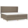 Boxspringbett mit taupegrauer Stoffmatratze 200x200 cm von , Betten und Lattenroste - Ref: Foro24-3128633, Preis: 733,57 €, R...