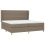 Boxspringbett mit taupegrauer Stoffmatratze 200x200 cm von , Betten und Lattenroste - Ref: Foro24-3128633, Preis: 733,57 €, R...