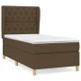 Box spring bed with dark brown fabric mattress 80x200 cm by , Beds and slatted bases - Ref: Foro24-3128720, Price: 356,12 €, ...