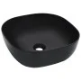 Lavabo 42,5x42,5x14,5 cm cerámica negro de vidaXL, Lavabos - Ref: Foro24-143918, Precio: 69,12 €, Descuento: %