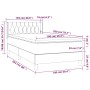 Cama box spring con colchón tela gris taupe 100x200 cm de , Camas y somieres - Ref: Foro24-3129933, Precio: 349,22 €, Descuen...