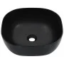 Lavabo 42,5x42,5x14,5 cm cerámica negro de vidaXL, Lavabos - Ref: Foro24-143918, Precio: 69,12 €, Descuento: %