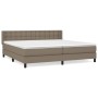 Boxspringbett mit taupegrauer Stoffmatratze 200x200 cm von , Betten und Lattenroste - Ref: Foro24-3130061, Preis: 644,99 €, R...