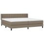 Boxspringbett mit taupegrauer Stoffmatratze 200x200 cm von , Betten und Lattenroste - Ref: Foro24-3130061, Preis: 644,99 €, R...