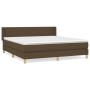 Boxspringbett mit dunkelbrauner Stoffmatratze 180x200 cm von , Betten und Lattenroste - Ref: Foro24-3130132, Preis: 544,11 €,...