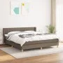 Boxspringbett mit taupegrauer Stoffmatratze 200x200 cm von , Betten und Lattenroste - Ref: Foro24-3130461, Preis: 631,91 €, R...