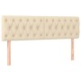 Box spring bed with cream fabric mattress 140x200 cm by , Beds and slatted bases - Ref: Foro24-3130518, Price: 467,74 €, Disc...