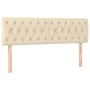 Box spring bed with cream fabric mattress 140x200 cm by , Beds and slatted bases - Ref: Foro24-3130518, Price: 453,42 €, Disc...