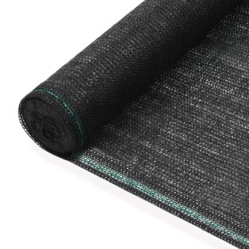 Toldo para pista de tenis HDPE 1x25 m negro de vidaXL, Redes de tenis - Ref: Foro24-45258, Precio: 24,67 €, Descuento: %