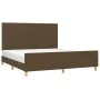 Bettgestell mit Kopfteil aus braunem Stoff 180x200 cm von , Betten und Lattenroste - Ref: Foro24-3124914, Preis: 221,70 €, Ra...