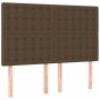 Box spring bed with dark brown fabric mattress 140x200 cm by , Beds and slatted bases - Ref: Foro24-3131756, Price: 510,54 €,...