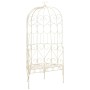 Banco de jardín metal blanco envejecido 95 cm